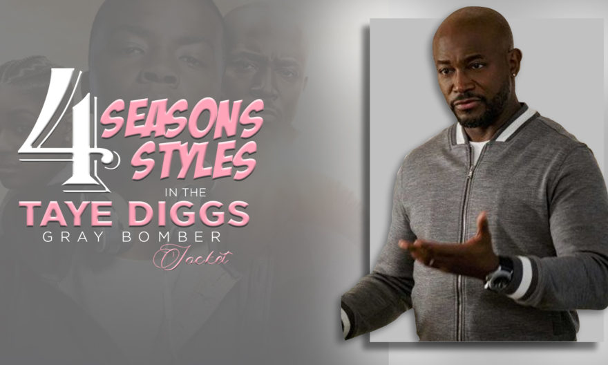 4 STYLES IN THE TAYE DIGGS GRAY BOMBER JACKET